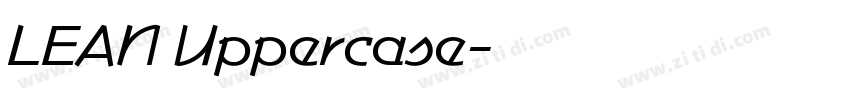 LEAN Uppercase字体转换